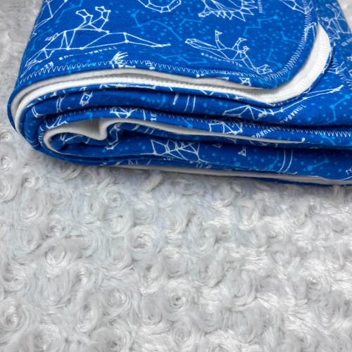 Baby Blanket Dinosaur Constellations #2 Homemade - Picture 3 of 7
