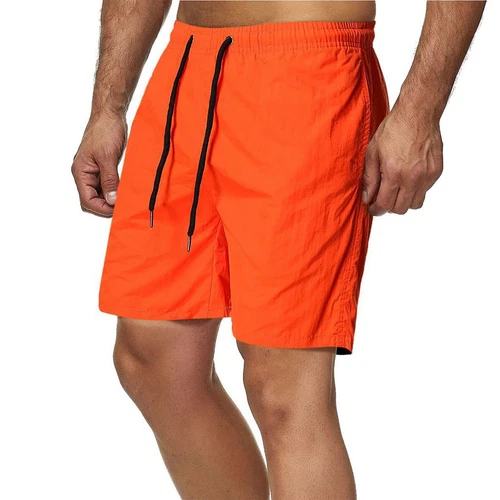 Herren Freizeit Lose Shorts Taschen Kordelzug Einfarbig Strand Basic Shorts - Bild 11 von 64