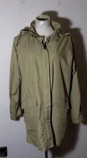 EMS EASTERN MOUNTAIN SPORTS Taupe Full Zip Hooded Coat Size M