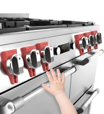 Gas Stove Baby Proof Knobs Locks 6pc Child Proofing Oven Knob Lock W/ Oven Strap