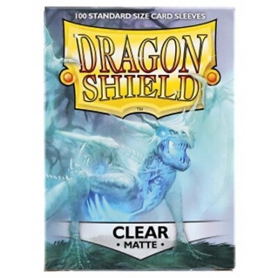 Card Sleeves Solid Color Sleeves Dragon Shields: (100) Matte - Clear