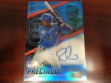 2021 Bowmans Best Reginald Preciado AUTO #'ed 140/150 BLUE Refractor RC-Cubs