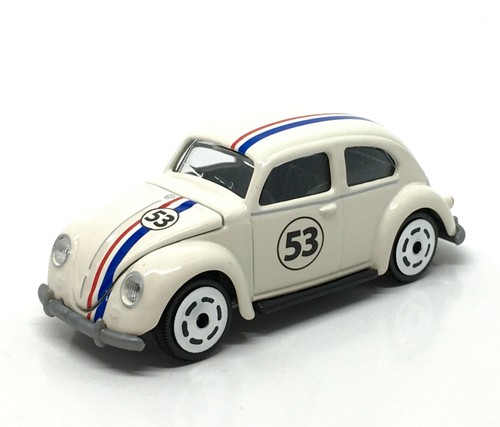 Majorette Volkswagen Beetle Vintage no.53 Herbie White 1/64 (3") no Package - Picture 4 of 8