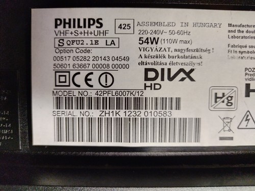 Power Board for PHILIPS 42PFL6007- 2950298304- DPS-119CP - 第 4/4 張圖片