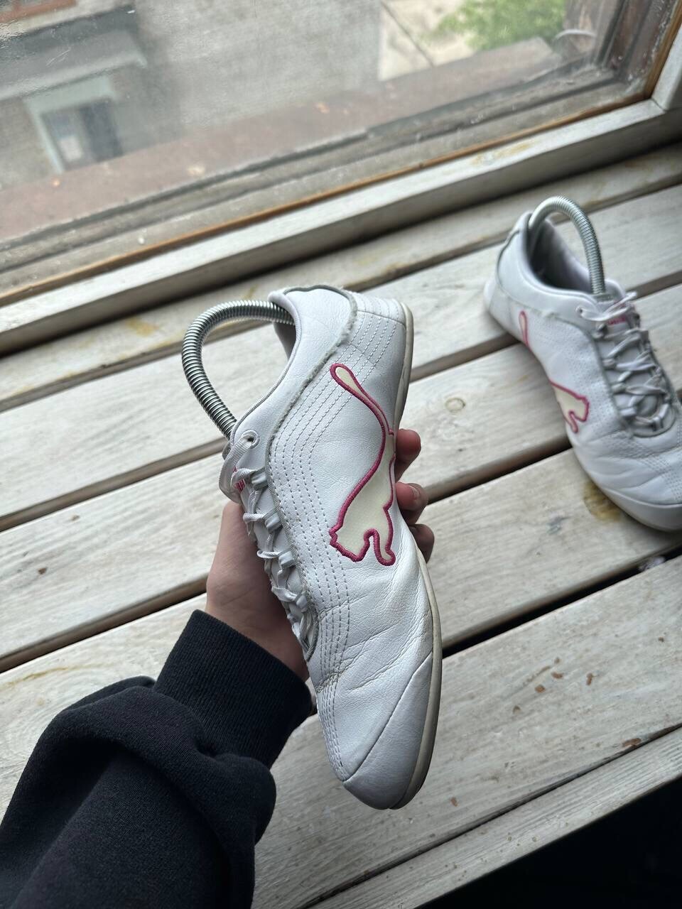 🚨Puma RARE Racing White Pink Sneakers Women's Vintage ARHIVE image 4
