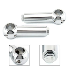 4" Handlebar Clamp Riser Rise Bar For Harley Davidson Cruisers Choppers Chrome