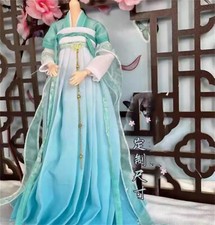 Blue Ancient Suit robe Dress 1/6 Scale Clothes Dress Hanfu For 12" figure toy