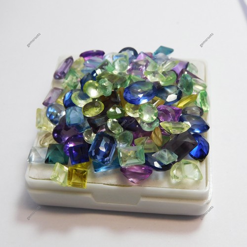15 Pcs Natural Sapphire Mix Shape-Color CERTIFIED Ring Size Loose Gemstone Lot - Picture 7 of 15