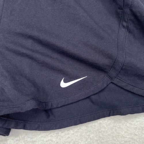 Nike Youth Girls Breezy High Waisted Shorts Size Medium Blue DX4965 Dri-Fit - Picture 3 of 10