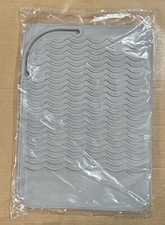 Flat Iron Silicone Mat for Curling Iron, Straightener, Tools Travel, Gray
