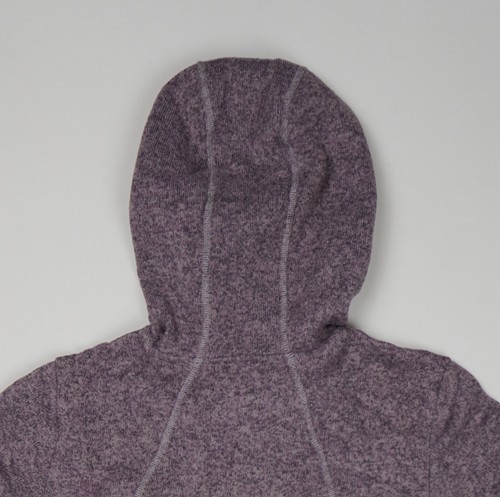 The North Face Women's Full Zip Fleece Hooded Jacket L Purple - Picture 4 of 4