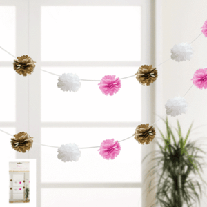 tissue pom garland