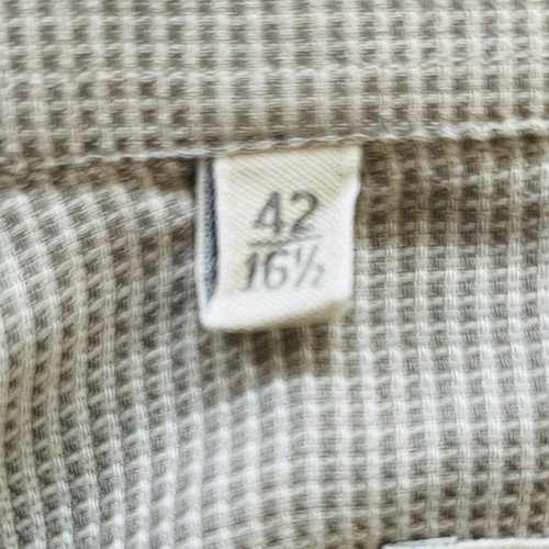 Camicia Ermenegildo Zegna uomo L grigia testa chiodata 100% cotone manica lunga con bottoni - Foto 7 di 8