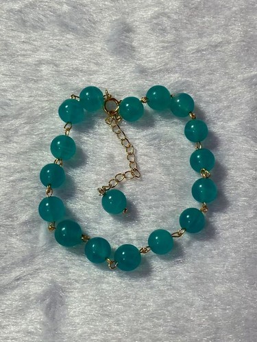 Natural Quartz Crystal Round Beads Bracelet Amazonite Mozambique Gemstone 7MM - Picture 4 of 6