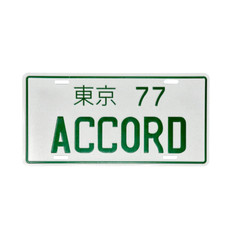 Aluminum Jdm Style Decor Plate Honda Accord Aluminum Jdm Style Decor Plate Honda Accord