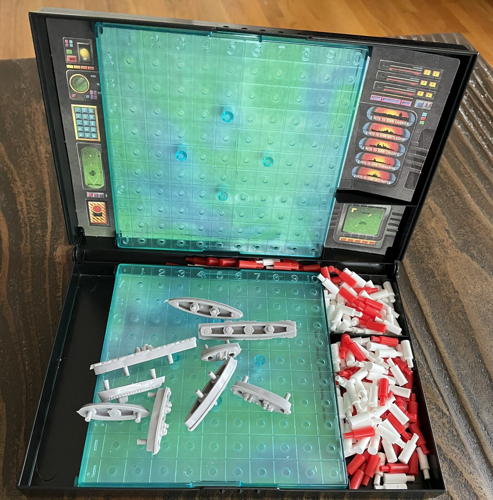 BATTLESHIP Game replacement parts pieces Ships / Boats / Submarine/ Case eBay