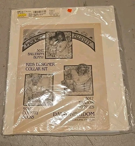 Daisy Kingdom #5015 Honey Bunny Ballerina Collar Kit Unopened 1988 Child Doll - Picture 2 of 3