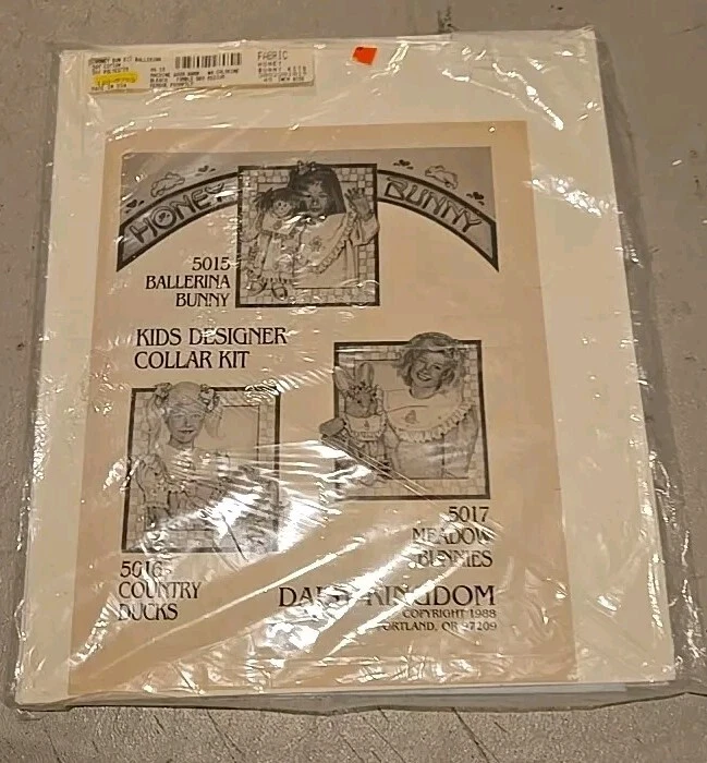 Daisy Kingdom #5015 Honey Bunny Ballerina Collar Kit Unopened 1988 Child Doll - Image 2 of 3