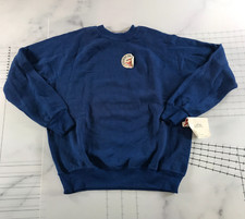 Vintage Bassett Walker Crewneck Sweatshirt Mens Large Blue Cotton Blend USA