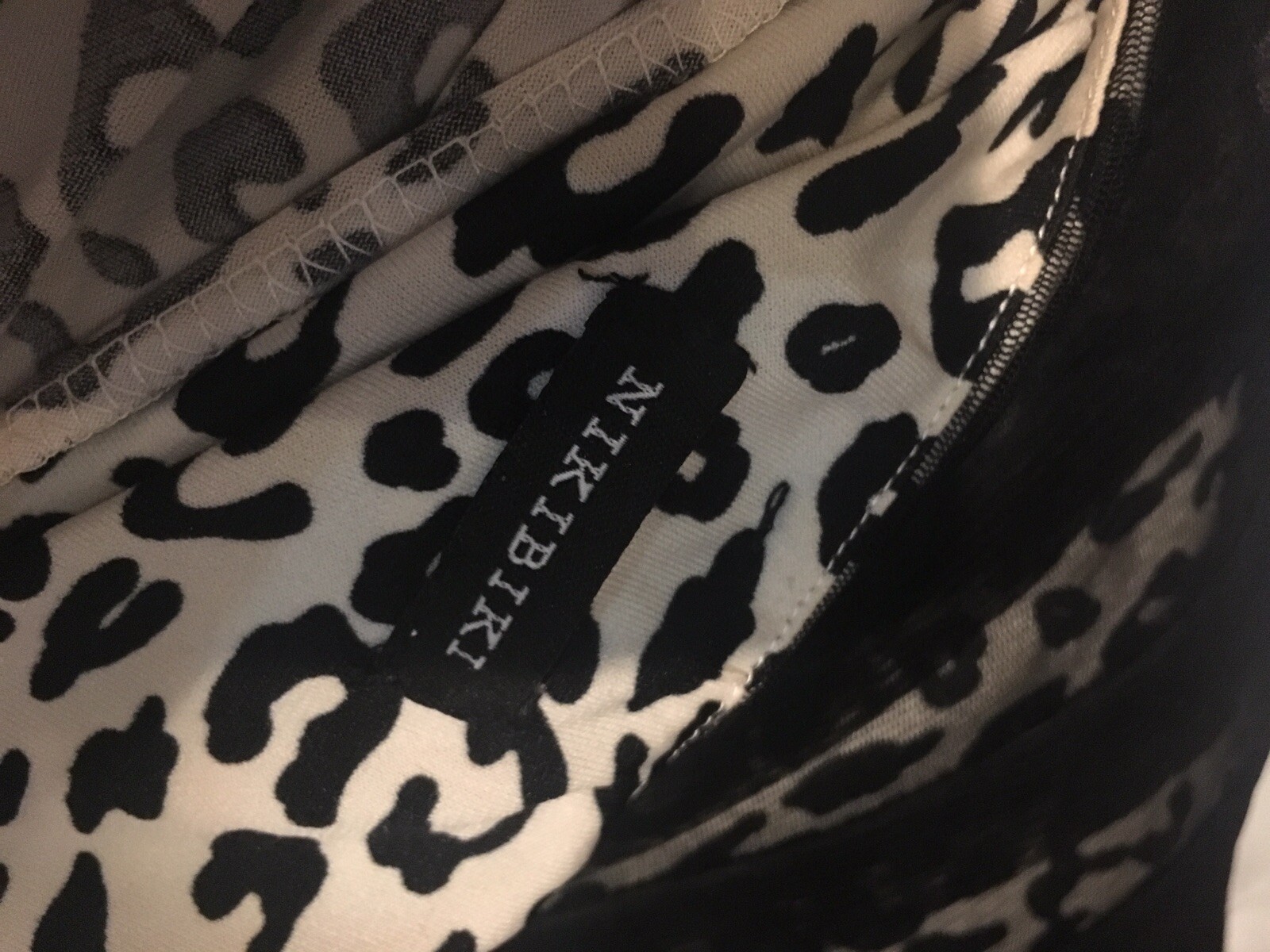 Black and White Leopard Print Dress eBay