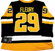 YOUTH-S/M MARC-ANDRE FLEURY PITTSBURGH PENGUINS HOME FANATICS NHL HOCKEY JERSEY