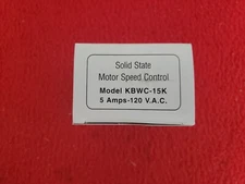 Solit State Motor Speed Control Model KBWC-15K 5 Amp - 120V (Minimum of 2 )