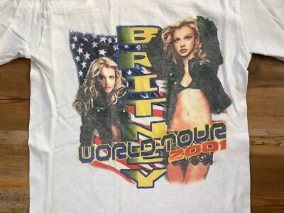 Vintage Britney Spears world tour 2001 concert shirt O-town small