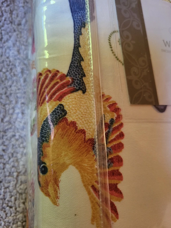 Nuevo panel de ventana Rose Tree dos paneles de ventana forrados y dos lazos 48" X 86" Foto 4 de 4