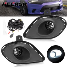 LED Bumper Fog Light Lamp w/ Bracket Wiring Kit For Dodge Charger SRT 2015-2023