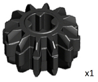 Lego 32270 Technic Zahnrad 12 Zähne Doppelschräg schwarz Teil x1