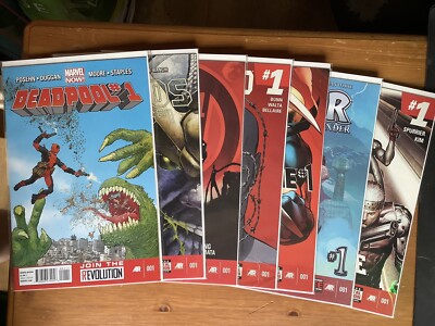Marvel NOW! #1 Issues bundle (Deadpool, Thor, Wolverine, Thanos & More)(NM) 