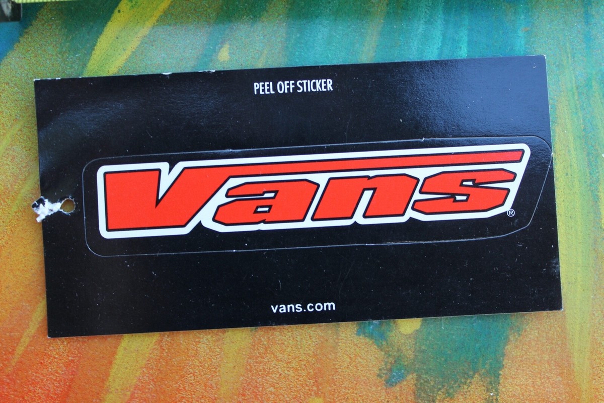 vans ステッカー　ヴィンテージ VANS Shoes Skateboarding Footwear Clothing Tag Red White Vintage