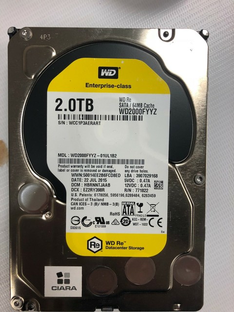 Western Digital Re 2TB Internal 7200RPM 3.5" (WD2000FYYZ) HDD | eBay