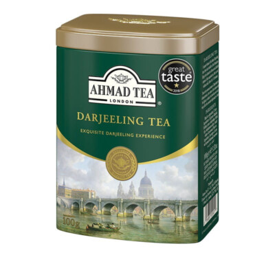 Ahmad Tea DARJEELING TEA -  Loose Tea 100g / 3.5 oz Metal Tin