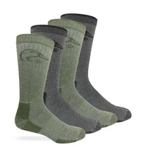 Ducks Unlimited Mens Utra-Dri Full Cushion Crew Boot Socks 4 Pair Pack