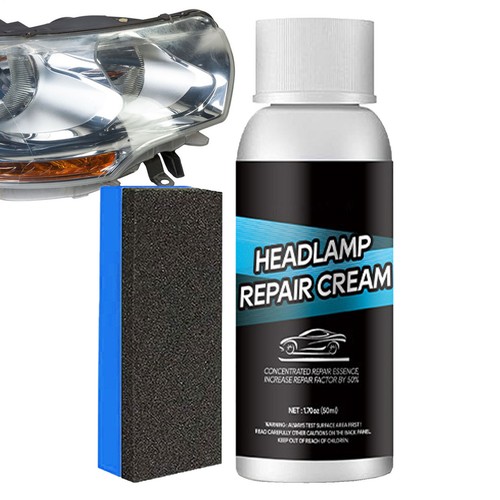 Pro Car Headlight Lens Restoration Repair Kit Polish Cleaner Cleaning Tool - Picture 6 of 14
