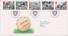 GB ROYAL MAIL FDC 1996 FOOTBALL LEGENDS STAMP SET BUREAU PMK