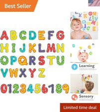 Educational Bath Toys - 36-Piece Foam Letters Numbers Set for Fun Learning