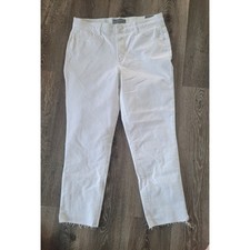 Wit & Wisdom White Denim Raw Hem Women's Jeans Size 12 #P3