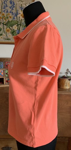 PRINGLE ! SIZE L ! PRETTY PEACH PINK POLO SHIRT ! STRETCH COTTON ! EXCELLENT CON - Picture 5 of 6