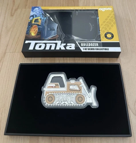 2026 Agoro Niue BULLDOZER Tonka 1 oz Silver Proof BOX/COA Mintage 1000 SHIP NOW