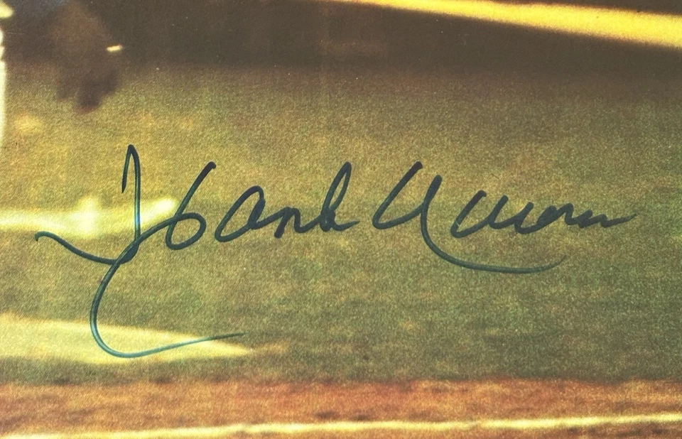 HOF HANK AARON SIGNED AUTOGRAPHED 8X10 PHOTO BRAVES 715th HR PSA/DNA CERTIFIED - Image 2 of 2