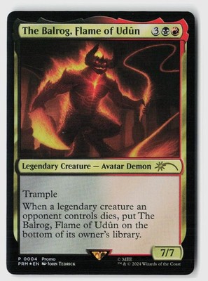 The Balrog, Flame of Udun #4 (Foil) NM Unique and Miscellaneous Promos Magic MTG