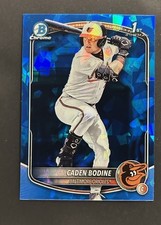 2025 Bowman Chrome Draft Sapphire Caden Bodine #BDC-63 Rookie Orioles