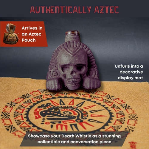Real Screaming Aztec Death Whistle by ITZCOEHUA - Loudest Authentic Human - Picture 4 of 12