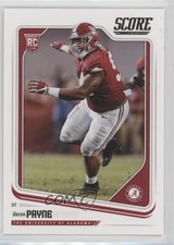 2018 Score Rookies Daron Payne #414 2f4