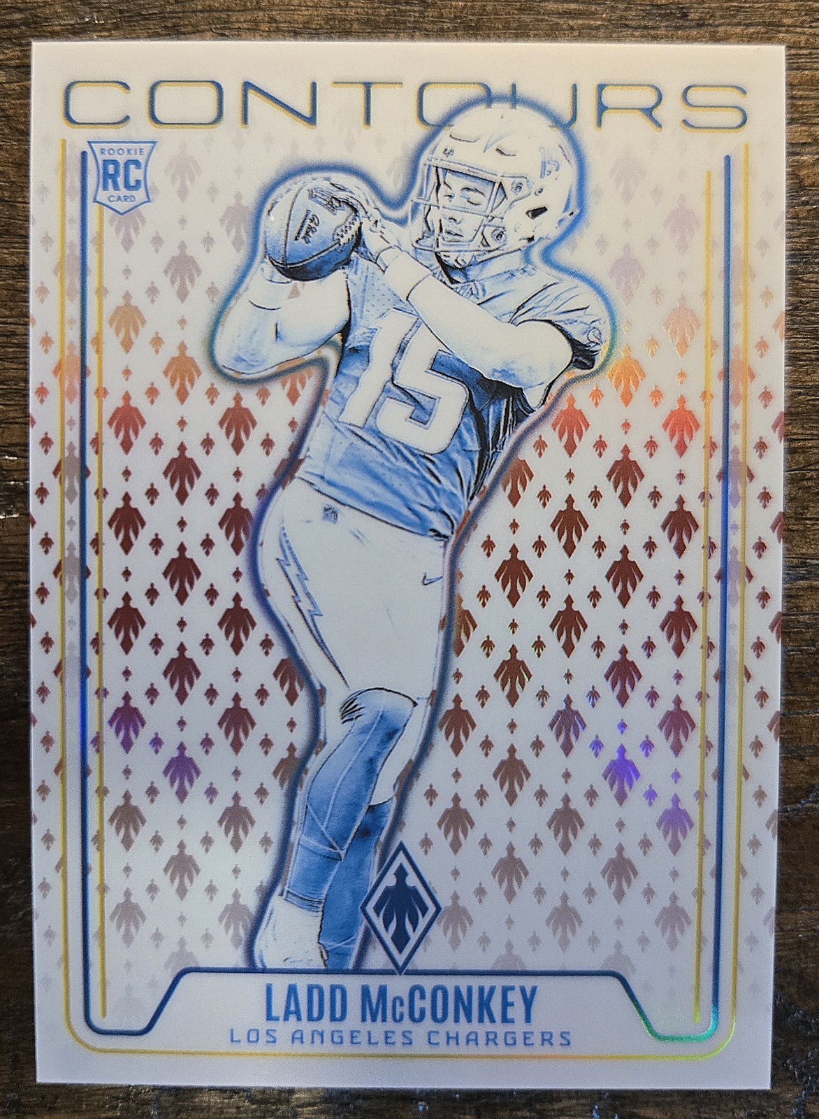 Ladd McConkey - 2024 Phoenix Football Contours Red Parallel /99 | #CON-LMY