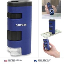 Carson Pocket Micro 20x-60x LED Pocket Microscope Handheld STEM Toy MM-450
