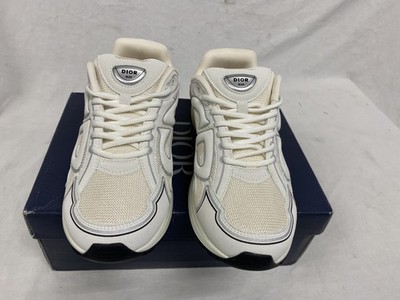 Dior B30 Countdown Men's Sneakers Size US 12 EU 45 White Microfiber Mesh