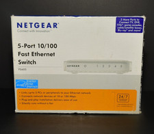 NETGEAR FS605 5-Port 10/100 Fast Ethernet Switch - Open Box Mint EXC